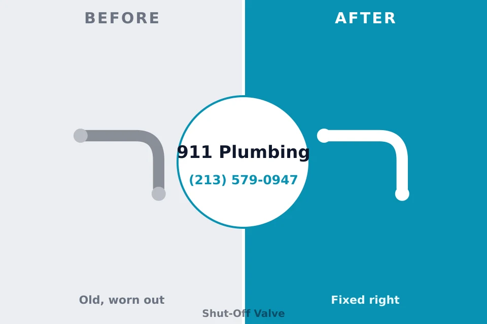 Before and after: plumbing repair East Gull Lake, MN
